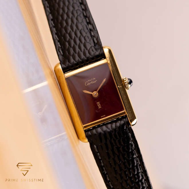 Cartier Must De Tank Burgundy