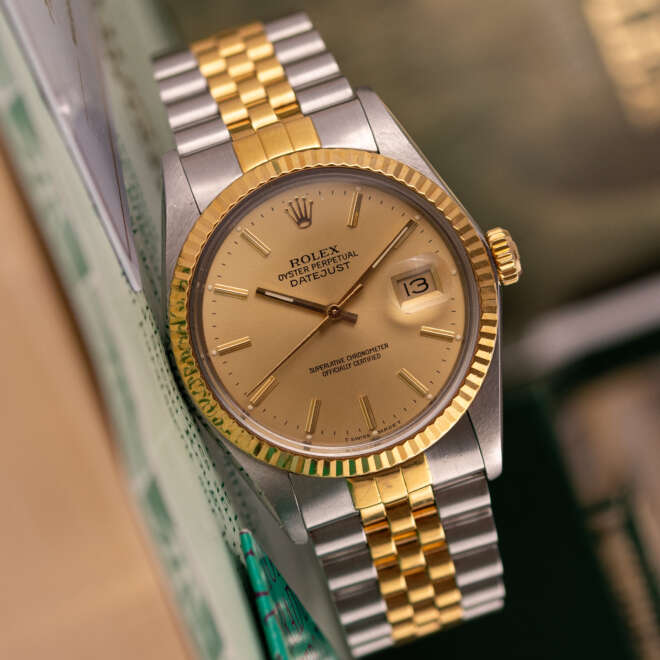 Rolex Datejust 36 16013 Champagne Dial