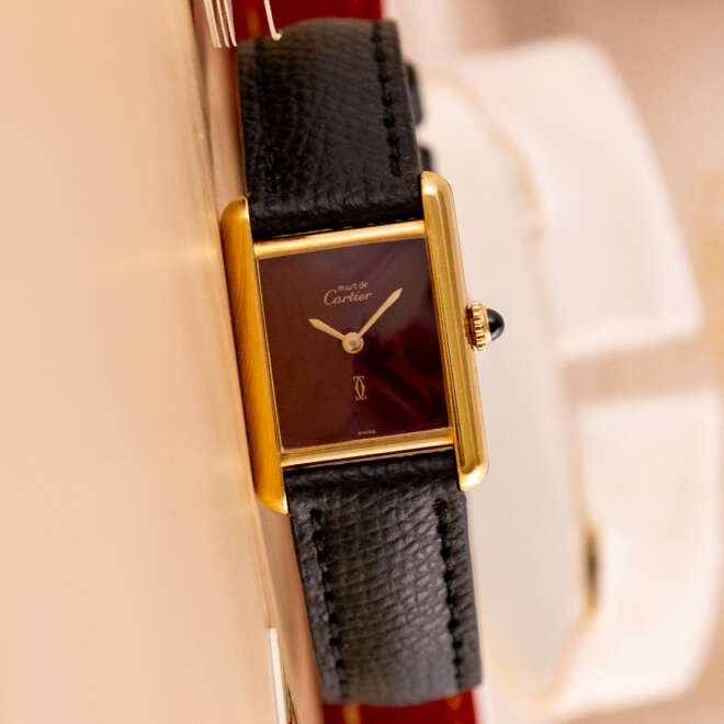 Cartier Must De Tank Burgundy