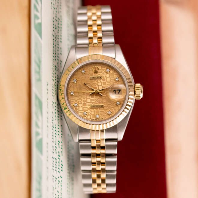 Rolex Datejust 26 69173 Jubilee Diamond Dial