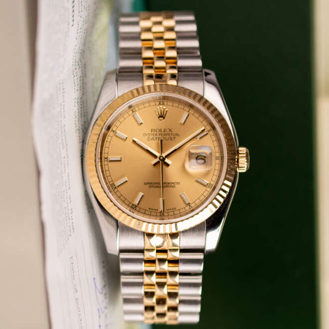 Rolex Datejust 36 116233 Champagne Dial