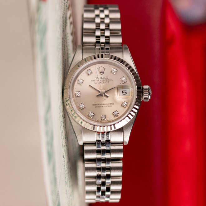 Rolex Datejust 26 69174 Silver Diamond Dial