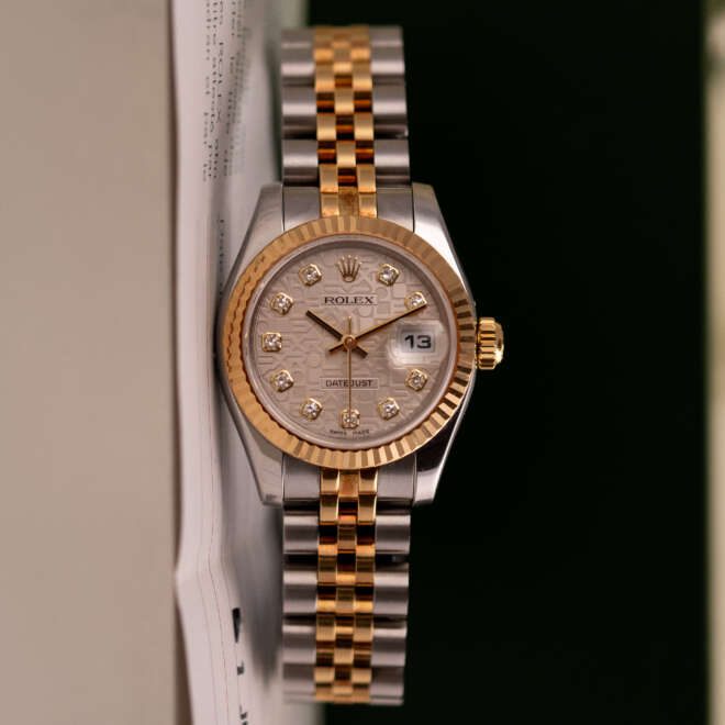 Rolex Datejust 26 179173G Jubilee Diamond Dial