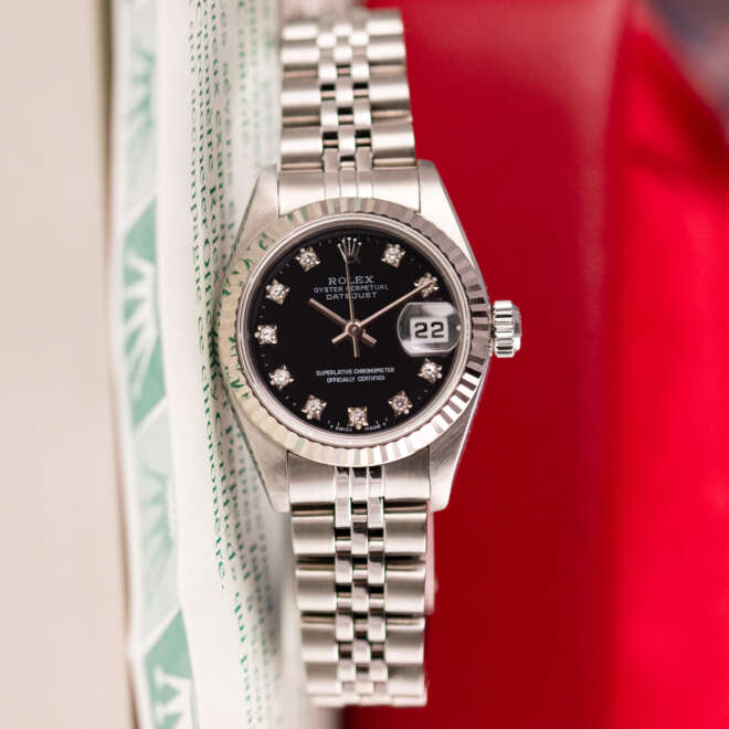 Rolex Datejust 26 69174 Black Diamond Dial