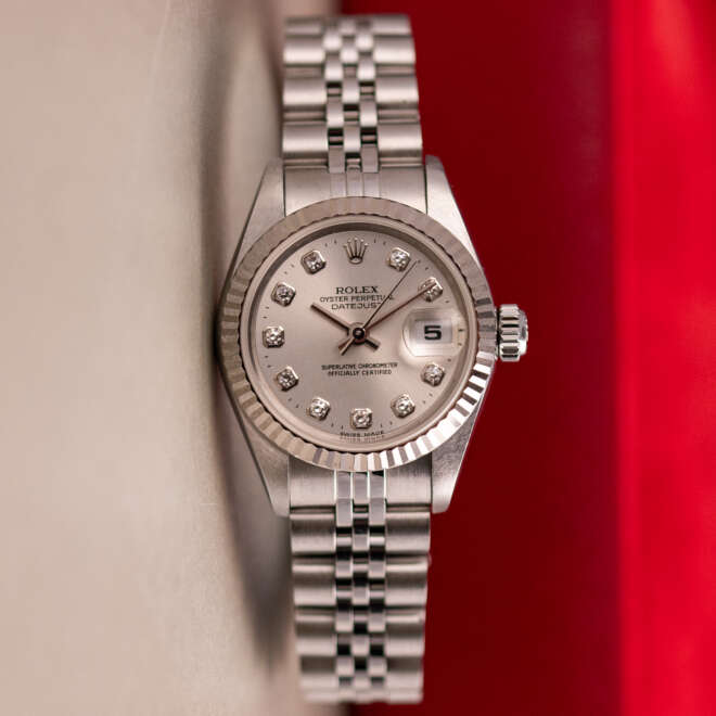 Rolex Datejust 26 69174 Silver Diamond Dial