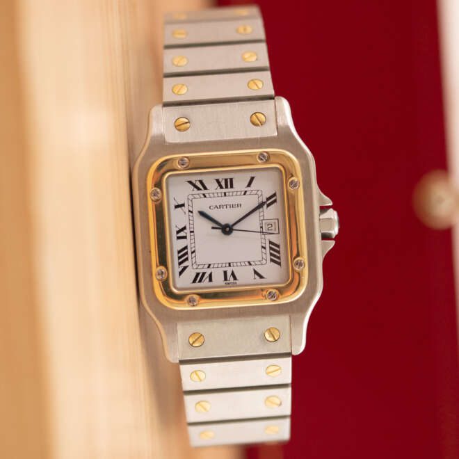 Cartier Santos Galbée 2961 Ivory Dial