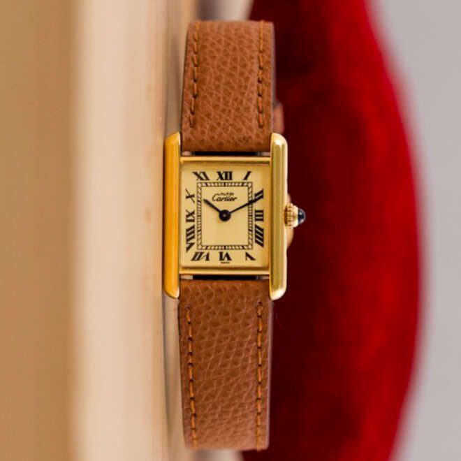 Must de Cartier Tank 5057001 Champagne Dial