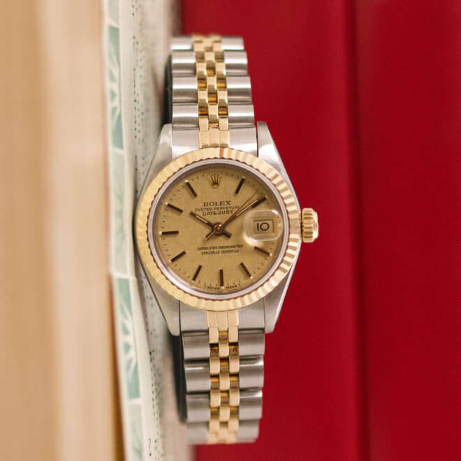 Rolex Datejust 26 69173 Champagne Sand Dial