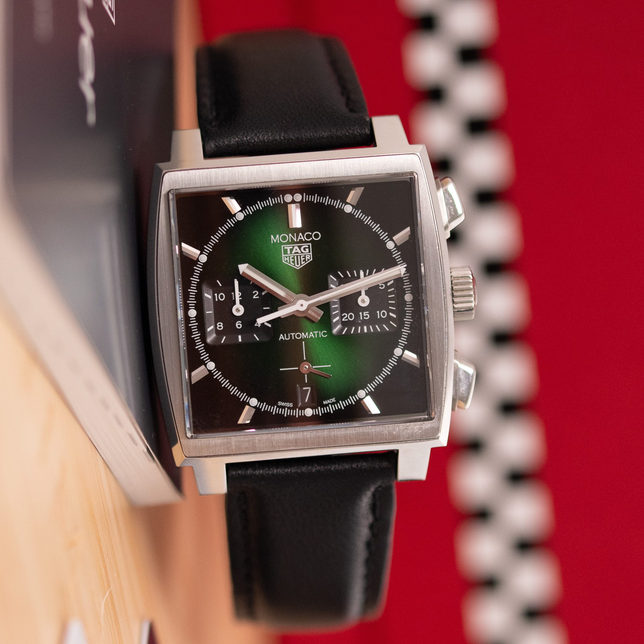 TAG Heuer Monaco Green Sunray Dial Ltd. CBL2116.FC6497