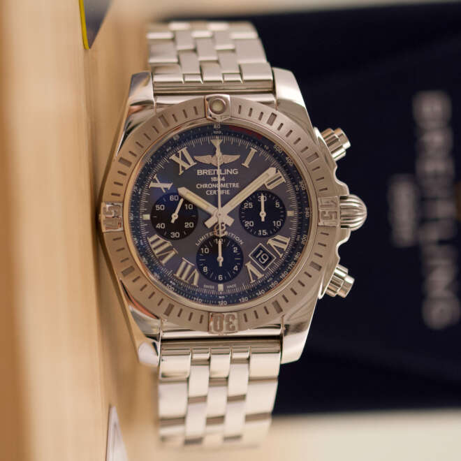 Breitling Chronomat Blue Shell Ltd edition AB01153A1B1A1