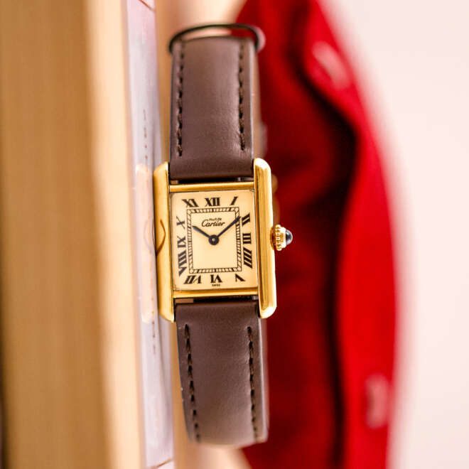 Must de Cartier Tank 5057001 Champagne Dial
