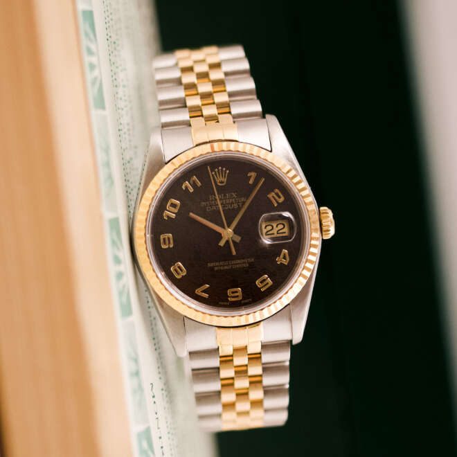 Rolex Datejust 36 16233 Black Jubilee Dial