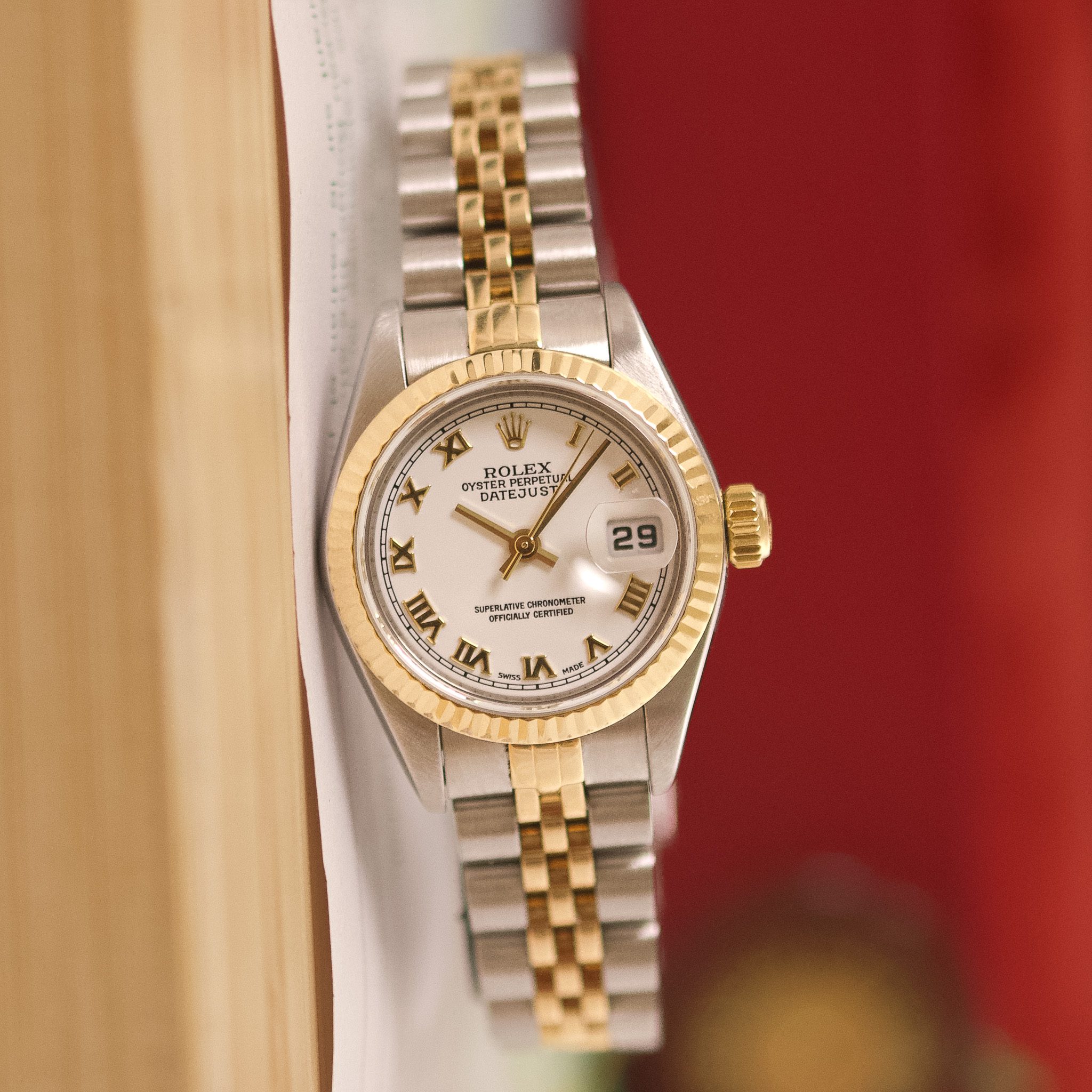 Rolex Datejust 26 79173 Cadran blanc à chiffres romains Serv'26