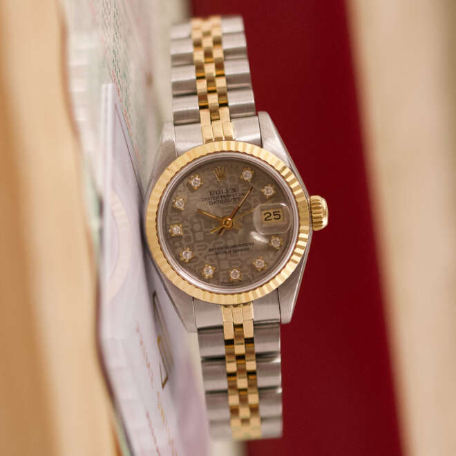 Rolex Datejust 26 69173G Silver Jubilee Diamond Dial